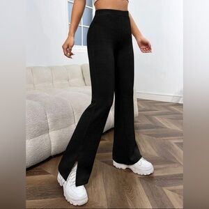 SHEIN Black High Waist Pants